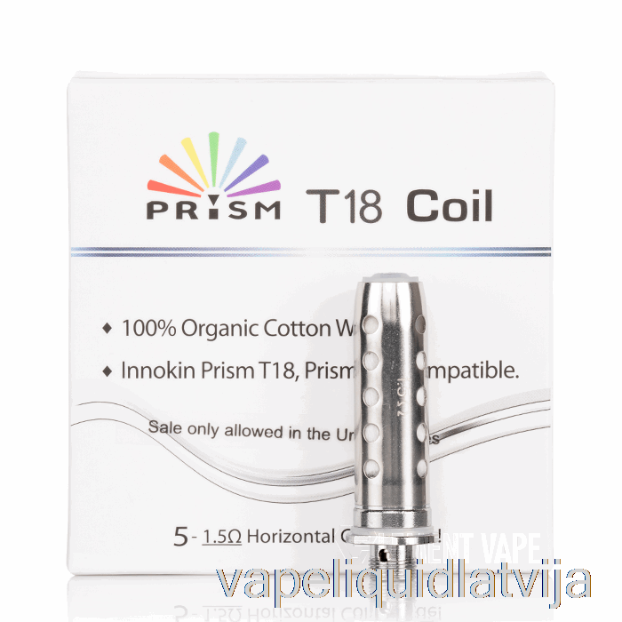 Innokin Prizma T18 / T22 Rezerves Spoles 1.5ohm Spoles Vape šķidrums